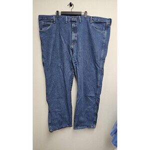 Wrangler Rugged Wear Jeans Mens 54x30 Blue Relaxed Fit Straight Big & Tall